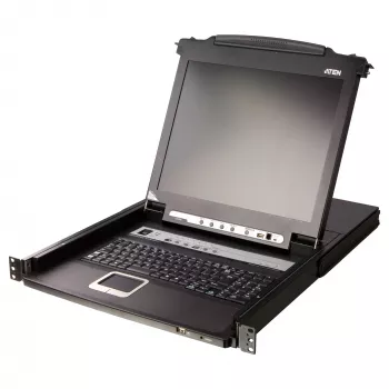 ATEN CL5708MW switch KVM LCD largo 43 cm, USB-PS/2, VGA, 8 porte, layout UK