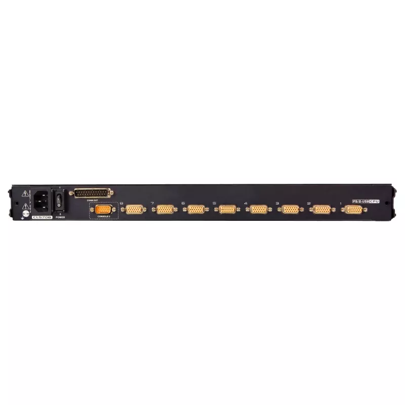 ATEN CL5708MW switch KVM LCD largo 43 cm, USB-PS/2, VGA, 8 porte, layout UK