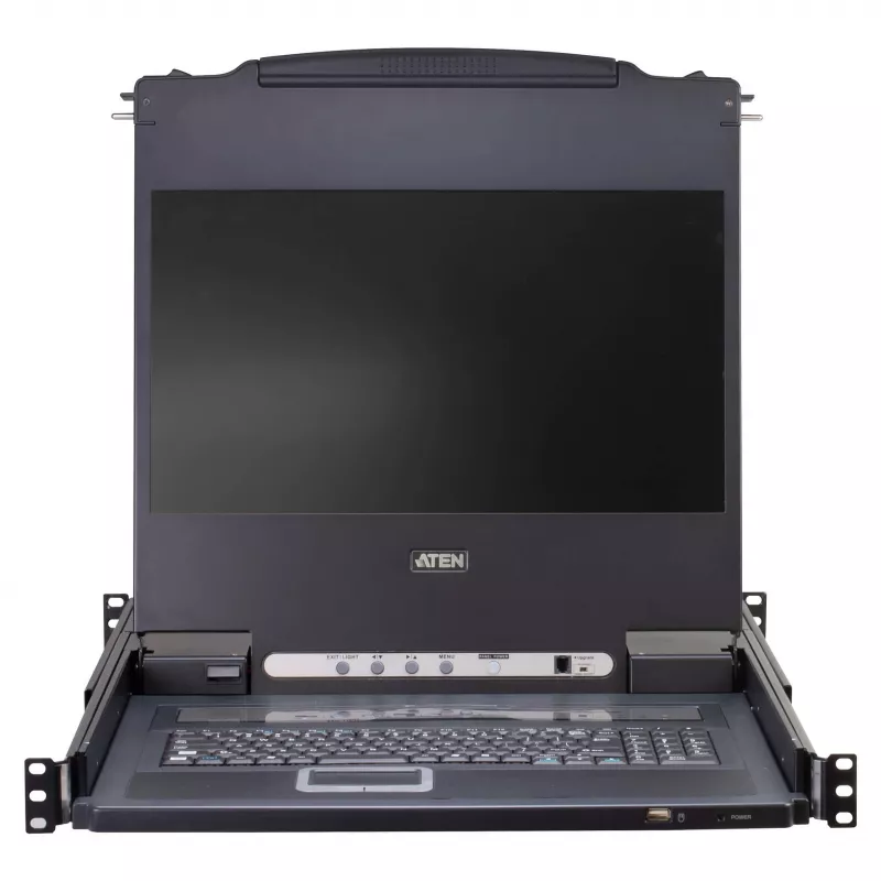 ATEN CL5708MW switch KVM LCD largo 43 cm, USB-PS/2, VGA, 8 porte, layout UK