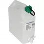Tanica per acqua 10L (bianco/trasparente, con rubinetto di scarico)