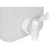 Tanica per acqua 10L (bianco/trasparente, con rubinetto di scarico)