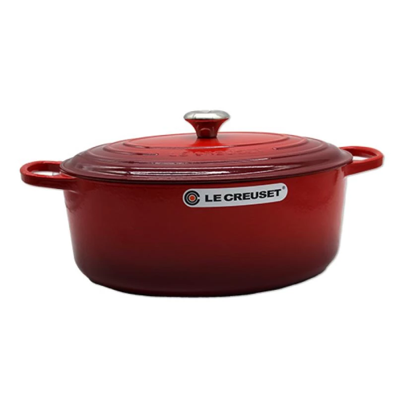 Le Creuset Signature brasiera ovale 35 cm rosso ciliegia (21178350602430)