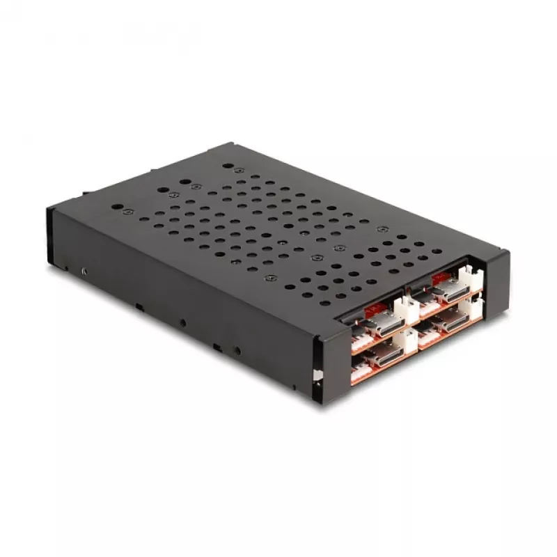 Delock telaio estraibile 3.5 per 4x SSD M.2 NVMe con connettore OcuLink SFF-8612 (47111)
