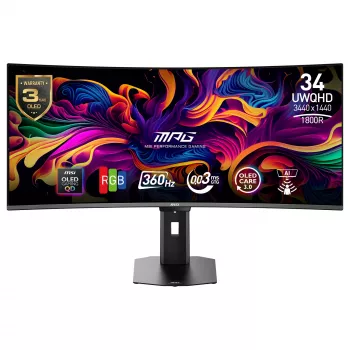 MSI MPG 341CQRDE QD-OLED X36 monitor gaming - 360Hz, 0,03ms GtG