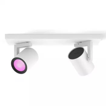 Philips Hue White&Col. Amb. Argenta Spot 2flg. bianco 2x4,2W.