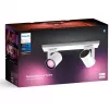 Philips Hue White&Col. Amb. Argenta Spot 2flg. bianco 2x4,2W.