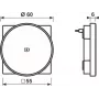 JUNG A WC MAG WW coperchio per ricarica wireless, Thermopl (AWCMAGWW)