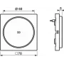 JUNG LS WC MAG WW copertura per ricarica wireless, termoplastica (LSWCMAGWW)