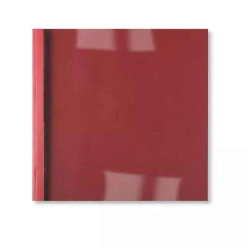GBC LeatherGrain copertine ThermaBind 3 mm rosso (100), A4, rosso, trasparente, opaco, 30 fogli, 3 mm, 297 mm