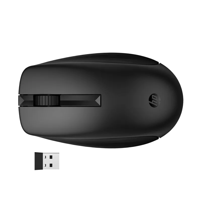 HP 650 combinazione tastiera e mouse wireless, Full-size (100%), wireless, RF Wireless, membrana, nero, mouse in dotazione