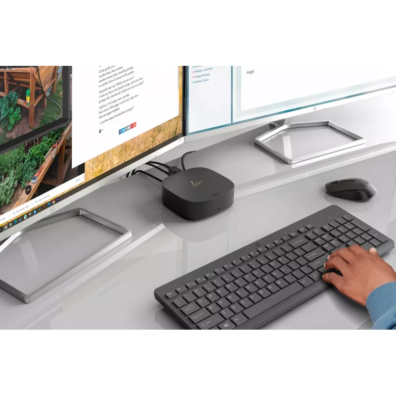 HP 330 combinazione mouse e tastiera wireless, Full-size (100%), wireless, RF Wireless, nero, mouse incluso