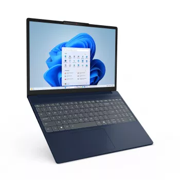 Lenovo IdeaPad Slim 3 15ARP10 AMD Ryzen™ 5 150 laptop 38,9 cm (15,3 pollici) WUXGA 16 GB DDR5-SDRAM 512 GB SSD Wi-Fi 7 (802.11be) Windows 11 Home tedesco blu