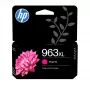 HP 963XL cartuccia d'inchiostro originale magenta, resa alta (XL), magenta, inchiostro pigmentato, 23,25 ml, 1 pz., confezione singola