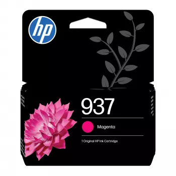 HP 937 cartuccia d'inchiostro originale magenta, resa standard, magenta, 1 pz., 800 pagine, confezione singola