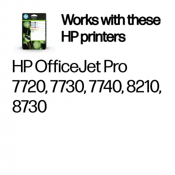 HP 953 confezione da 4 cartucce d'inchiostro originali nero/ciano/magenta/giallo