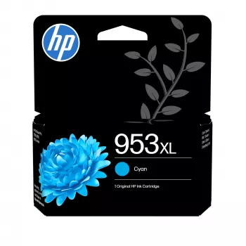 HP 953XL cartuccia d'inchiostro originale ciano ad alta resa, resa alta, ciano, inchiostro pigmentato, 18 ml, 1 pz., confezione singola