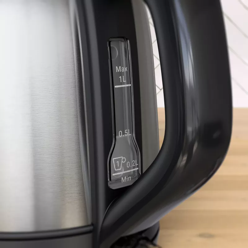 Tefal Subito Mini KO5S2DE0 bollitore 1 L 2400 W nero, acciaio inox