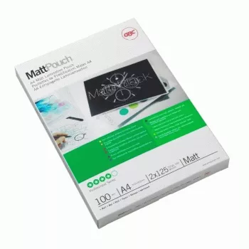 GBC pellicola per plastificazione A4 opaca 100 micron, opaca, A4, 216 mm, 0,2 mm, 303 mm, 100 pz.