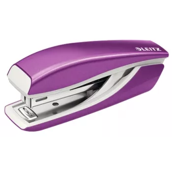 Leitz NeXXt WOW mini cucitrice in metallo, 10 fogli, viola, P2, metallo, plastica, 80 g/m², 3,5 cm