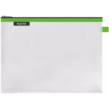 Leitz Travel Pouch idrorepellente WOW Large, unisex, custodia per accessori, Large, zip, idrorepellente, verde