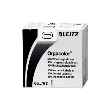Leitz Orgacolor etichetta autoadesiva, rettangolo arrotondato, bianco