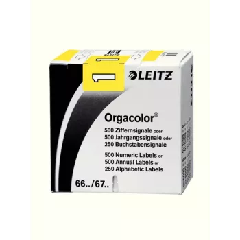Leitz Orgacolor etichetta autoadesiva rettangolo arrotondato giallo