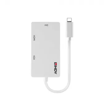 Lindy convertitore USB Type-C su triple display, 3840 x 2160 pixel