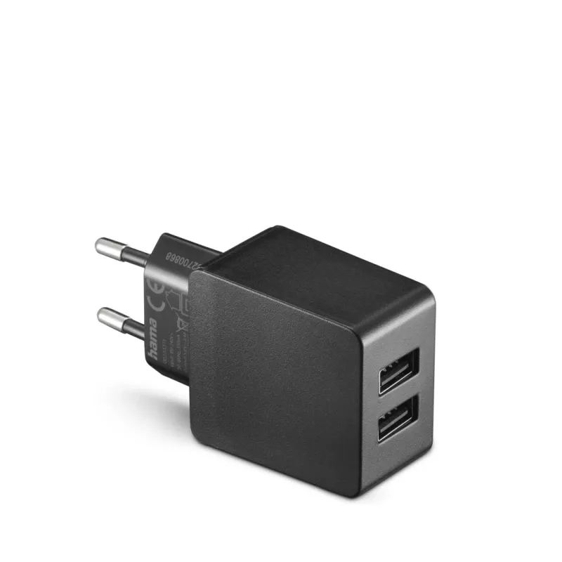Hama 00086401 caricabatterie per cellulare MP3, navigatore, console portatile, powerbank, smartphone, tablet nero AC uso interno
