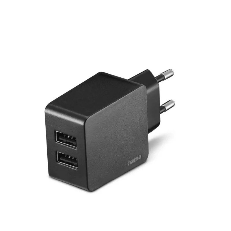 Hama 00086401 caricabatterie per cellulare MP3, navigatore, console portatile, powerbank, smartphone, tablet nero AC uso interno
