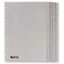 Rexel indice in PP, grigio, numerico, indice con linguette numeriche, polipropilene (PP), grigio, A4, 226 mm, 297 mm