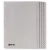 Rexel indice in PP, grigio, numerico, indice con linguette numeriche, polipropilene (PP), grigio, A4, 226 mm, 297 mm
