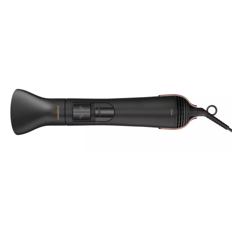 Grundig HS 7080 spazzola ad aria calda Warm nero, oro rosa 1000 W 1,8 m