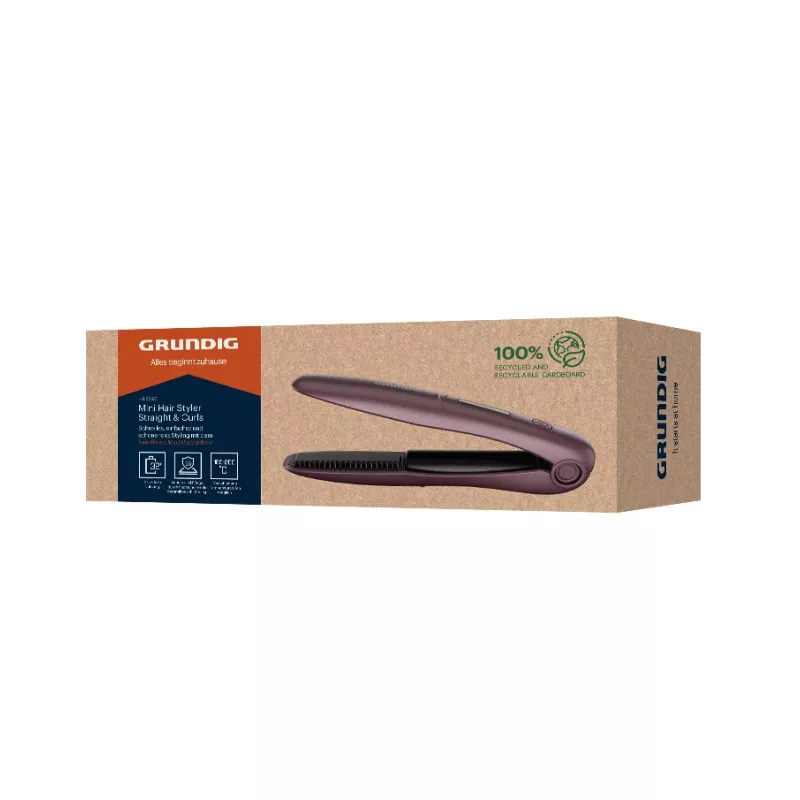 Grundig HS 6330 piastra per capelli senza fili, viola