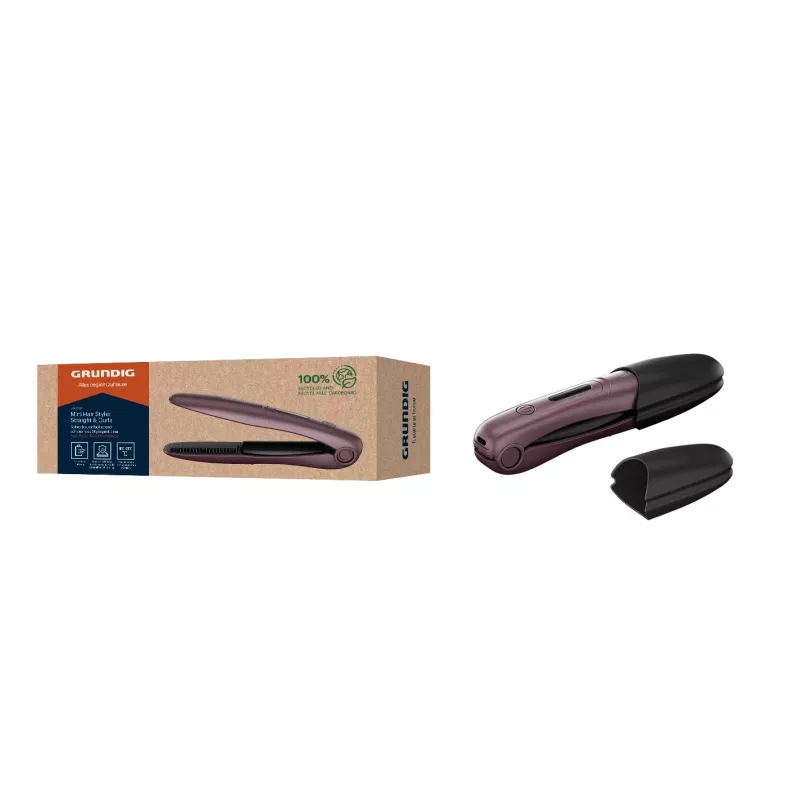 Grundig HS 6330 piastra per capelli senza fili, viola
