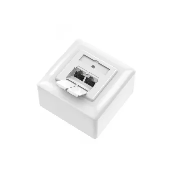 Hama 00300029 presa di rete 2 x RJ-45 bianco