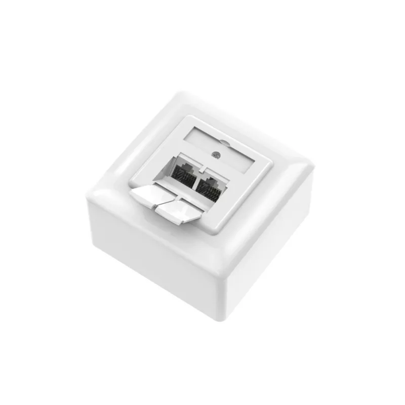 Hama 00300029 presa di rete 2 x RJ-45 bianco