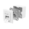 Hama 00300029 presa di rete 2 x RJ-45 bianco