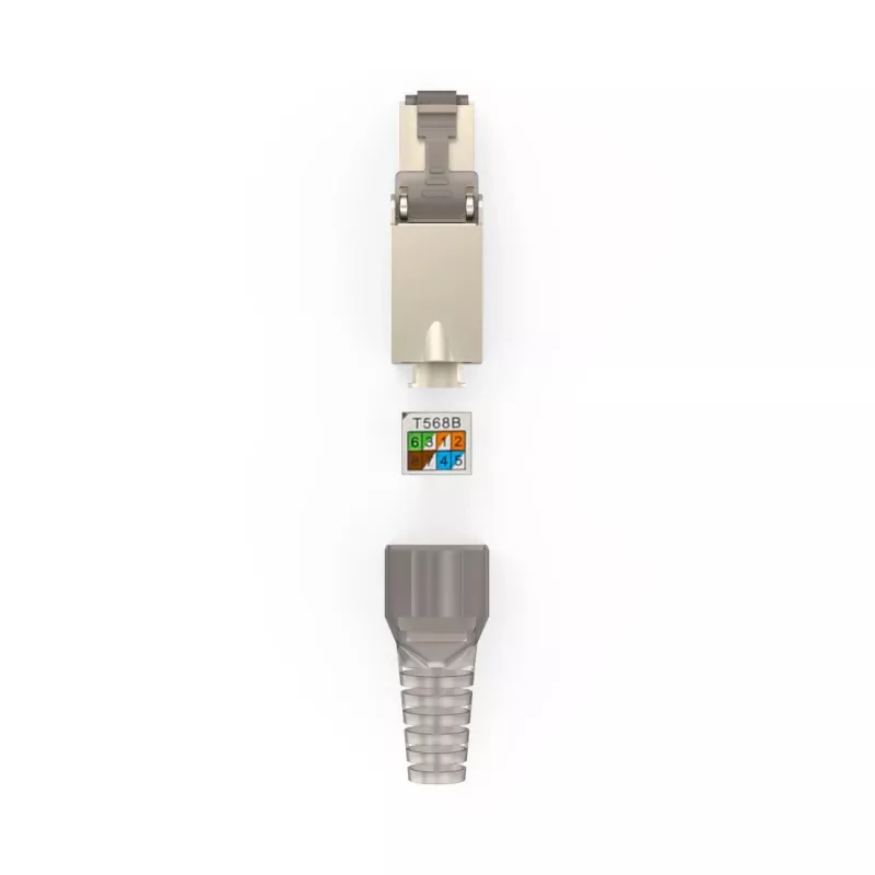 Hama 00200793 connettore per fili RJ45 grigio