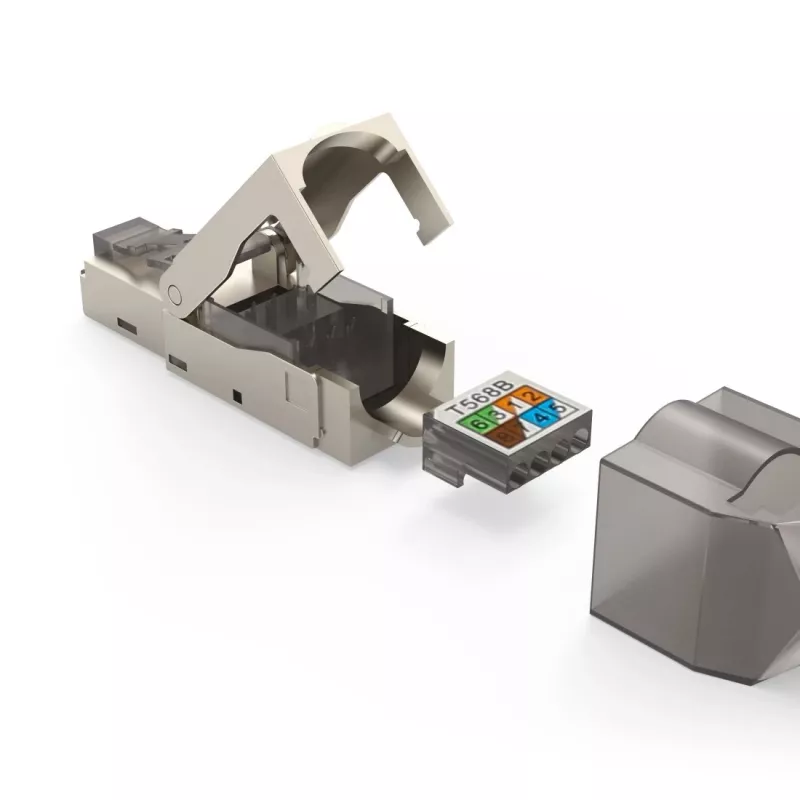 Hama 00200793 connettore per fili RJ45 grigio