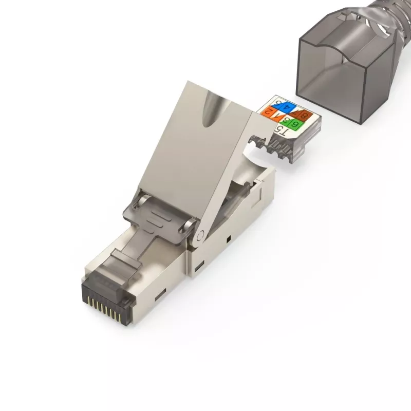 Hama 00200793 connettore per fili RJ45 grigio