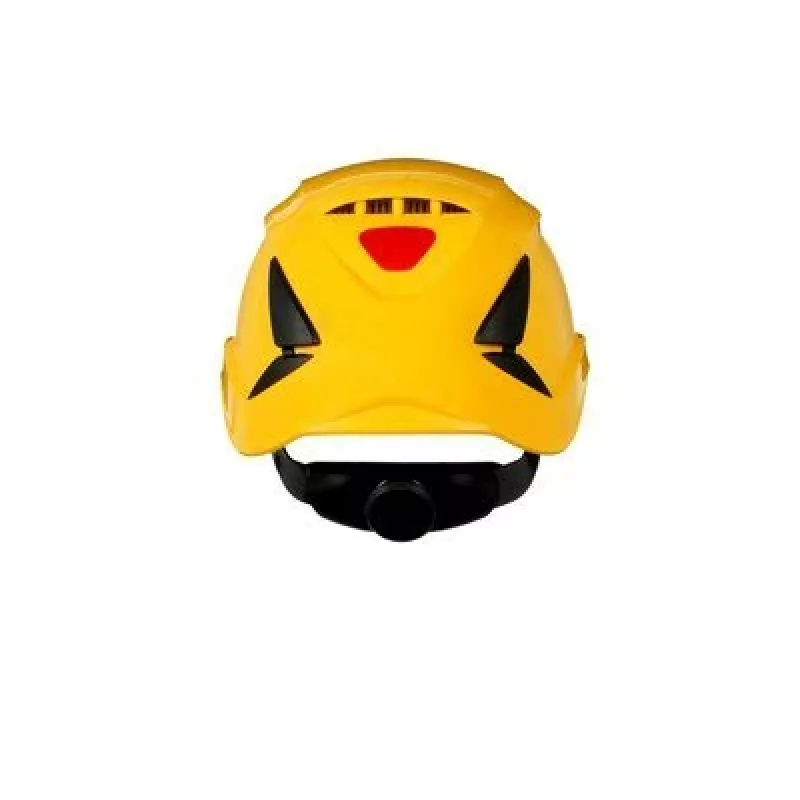 3M X5502V-CE-4 casco di protezione in plastica ABS giallo