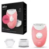 Braun Silk-epil 3-277 epilatore, bianco/rosa