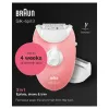 Braun Silk-epil 3-277 epilatore, bianco/rosa