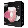 Braun Silk-epil 3-277 epilatore, bianco/rosa
