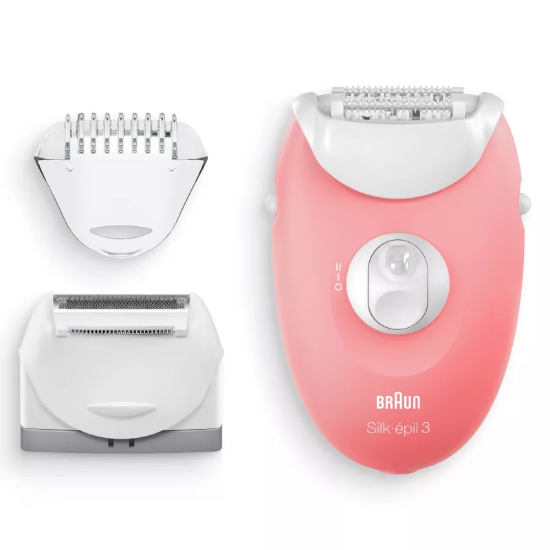 Braun Silk-epil 3-277 epilatore, bianco/rosa
