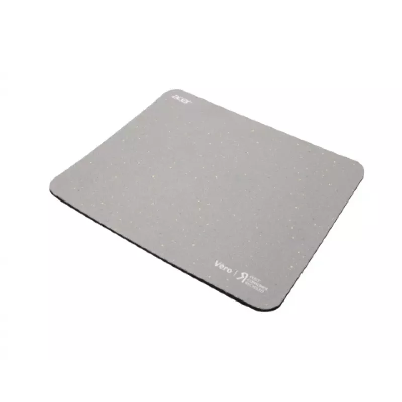 Acer Vero tappetino per mouse, grigio, monocromatico, polietilene tereftalato (PET), gomma, base antiscivolo