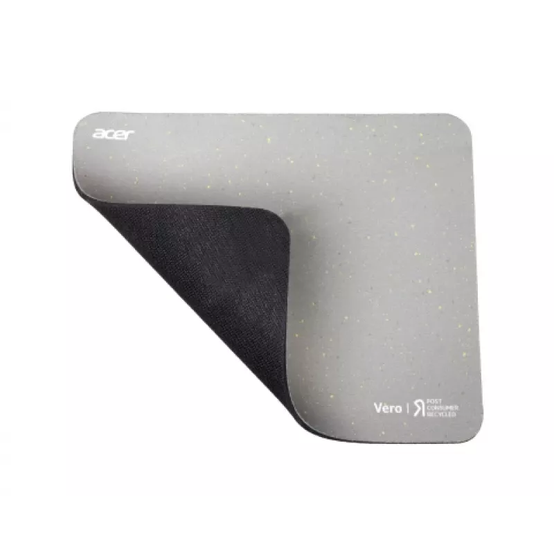 Acer Vero tappetino per mouse, grigio, monocromatico, polietilene tereftalato (PET), gomma, base antiscivolo