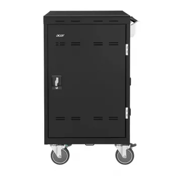 Acer E32c+ - carrello di ricarica 32 scomparti (spina UK), carrello mobile per gestione dispositivi, nero, pavimento, 2,6 cm, 39,5 cm, 30,1 cm