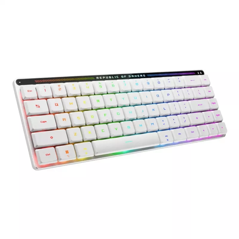 ASUS ROG Falchion RX Low Profile tastiera gaming USB + HF Wireless + Bluetooth bianca