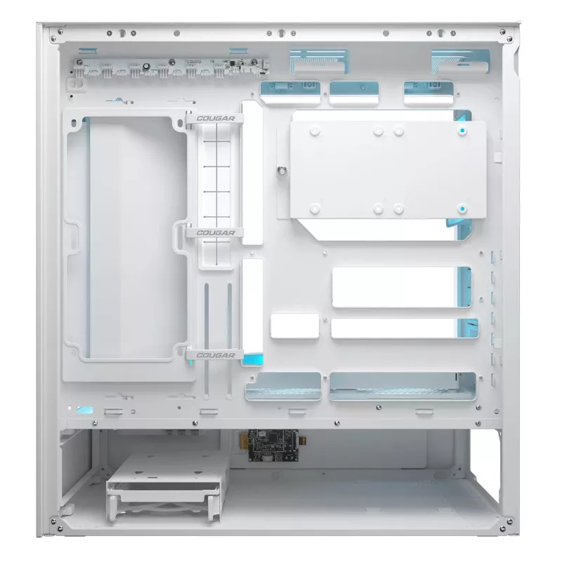 COUGAR Case Midi Tower, CFV235 Vision, ARGB, display LCD, Mesh, bianco